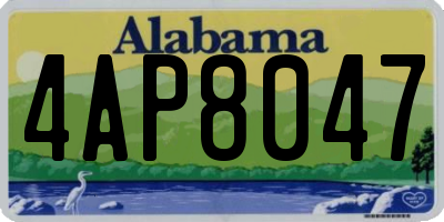 AL license plate 4AP8047