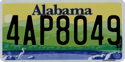 AL license plate 4AP8049