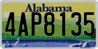 AL license plate 4AP8135