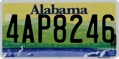AL license plate 4AP8246