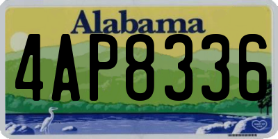 AL license plate 4AP8336