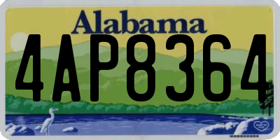 AL license plate 4AP8364