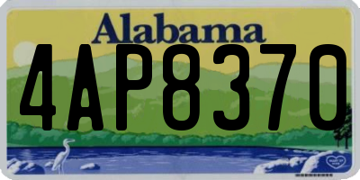 AL license plate 4AP8370