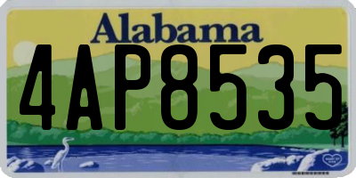 AL license plate 4AP8535