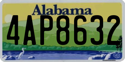 AL license plate 4AP8632