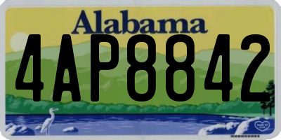 AL license plate 4AP8842