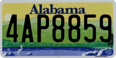 AL license plate 4AP8859