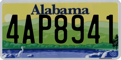 AL license plate 4AP8941