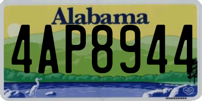AL license plate 4AP8944