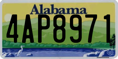 AL license plate 4AP8971