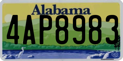 AL license plate 4AP8983