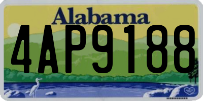 AL license plate 4AP9188
