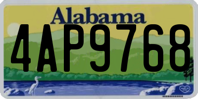 AL license plate 4AP9768