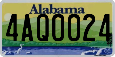 AL license plate 4AQ0024