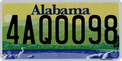 AL license plate 4AQ0098