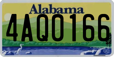AL license plate 4AQ0166