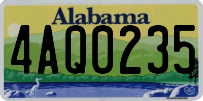 AL license plate 4AQ0235