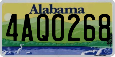AL license plate 4AQ0268