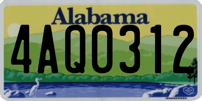 AL license plate 4AQ0312