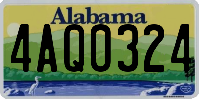 AL license plate 4AQ0324