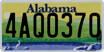 AL license plate 4AQ0370