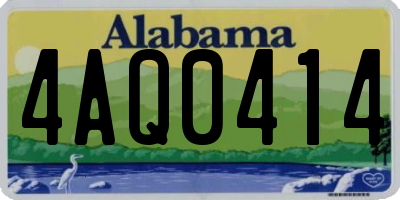 AL license plate 4AQ0414