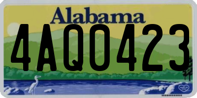 AL license plate 4AQ0423