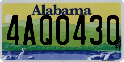 AL license plate 4AQ0430