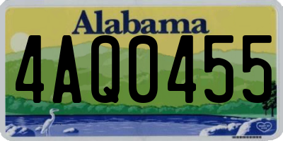 AL license plate 4AQ0455