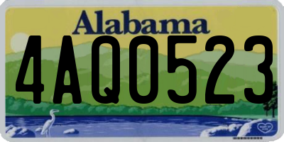 AL license plate 4AQ0523