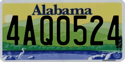 AL license plate 4AQ0524