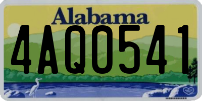 AL license plate 4AQ0541