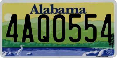 AL license plate 4AQ0554