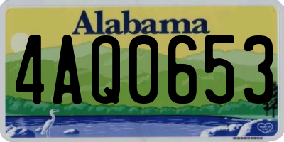 AL license plate 4AQ0653