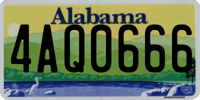 AL license plate 4AQ0666