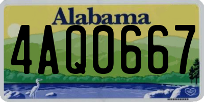 AL license plate 4AQ0667
