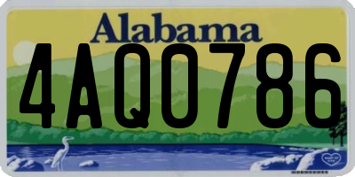 AL license plate 4AQ0786