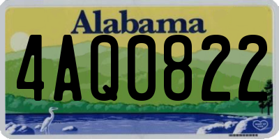 AL license plate 4AQ0822
