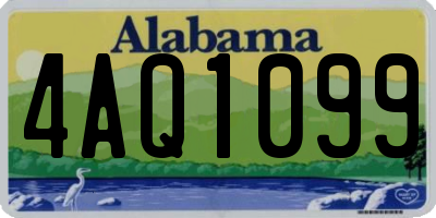 AL license plate 4AQ1099