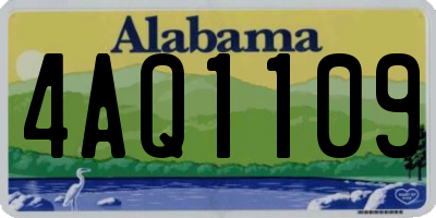 AL license plate 4AQ1109