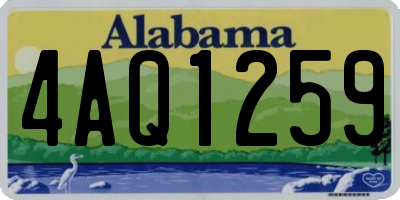 AL license plate 4AQ1259