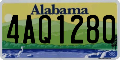 AL license plate 4AQ1280