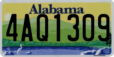 AL license plate 4AQ1309
