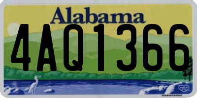 AL license plate 4AQ1366