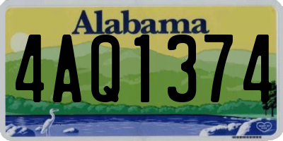 AL license plate 4AQ1374
