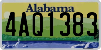 AL license plate 4AQ1383