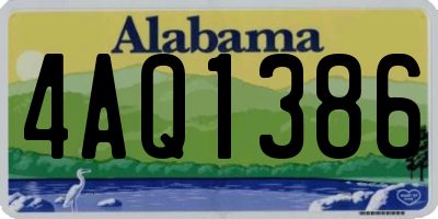 AL license plate 4AQ1386