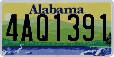 AL license plate 4AQ1391