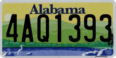 AL license plate 4AQ1393