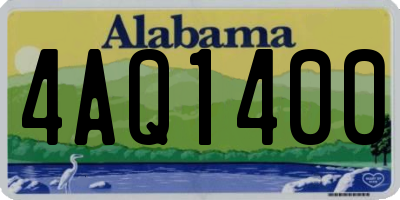 AL license plate 4AQ1400